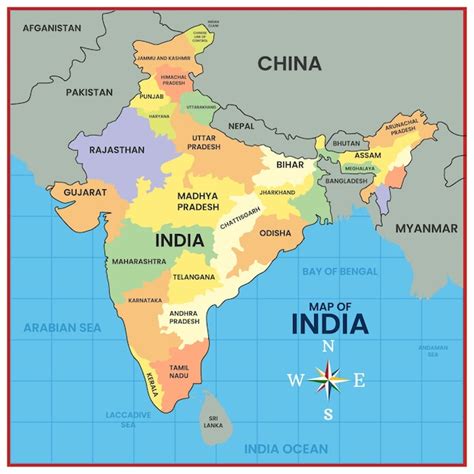 show the indias map