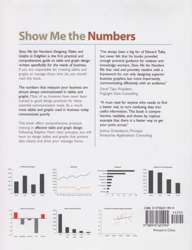 Read Show Me The Numbers Designing Tables And Graphs To Enlighten 