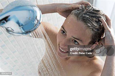 showering in the nude