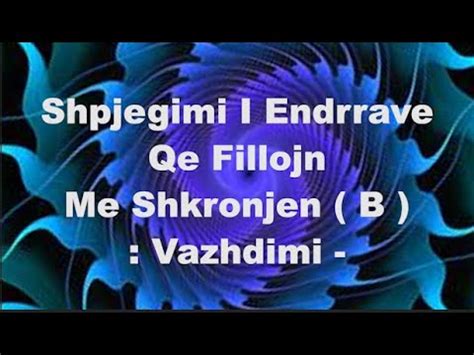 shpjegimi i endrrave sipas alfabetit shqip