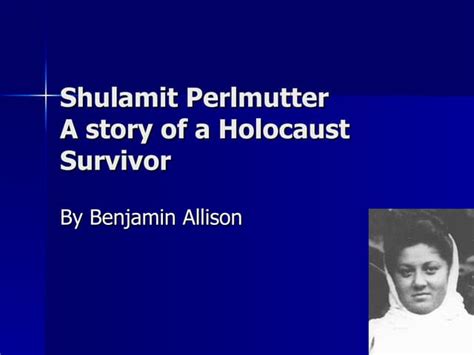 shulamit perlmutter biography definition