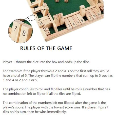 Shut The Box Rules