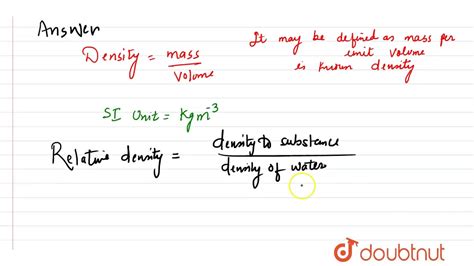 Si Of Density