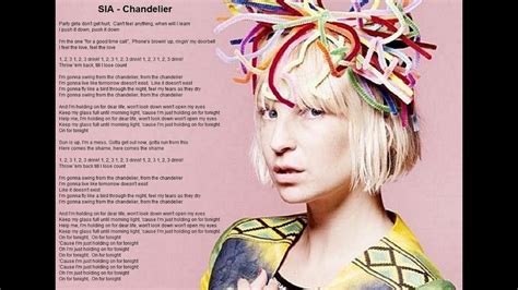 Sia Chandelier Lyrics Azlyrics Com Lirik Lagu Chandelier - Lirik Lagu Chandelier