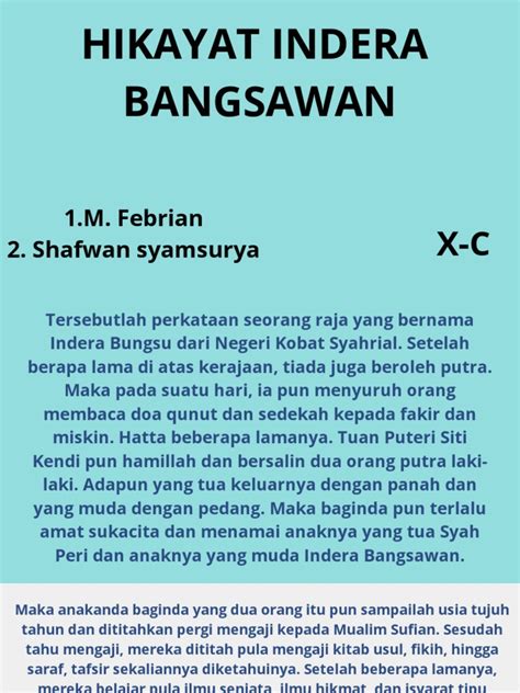 Siapa Indera Bangsawan