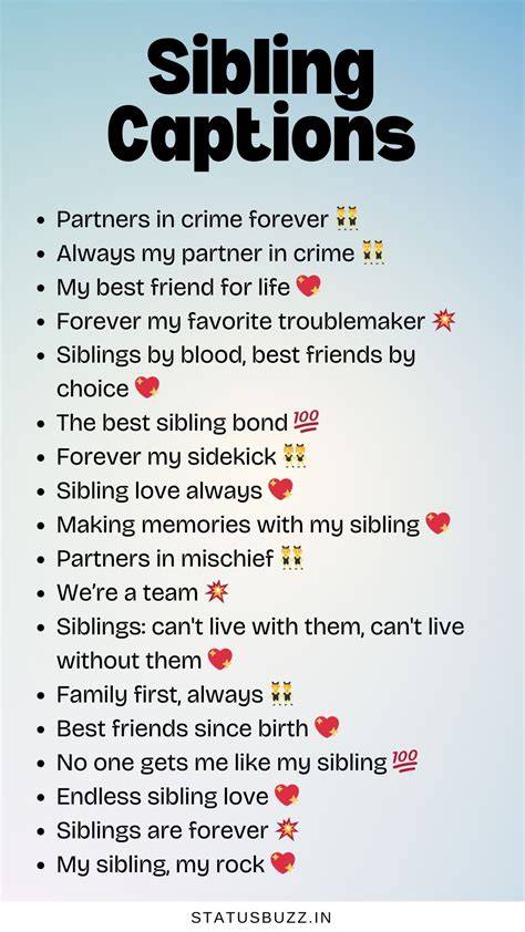 Sibling Quotes For Instagram