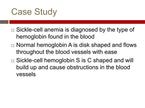 Sickle Cell Anemia Case Study Answers