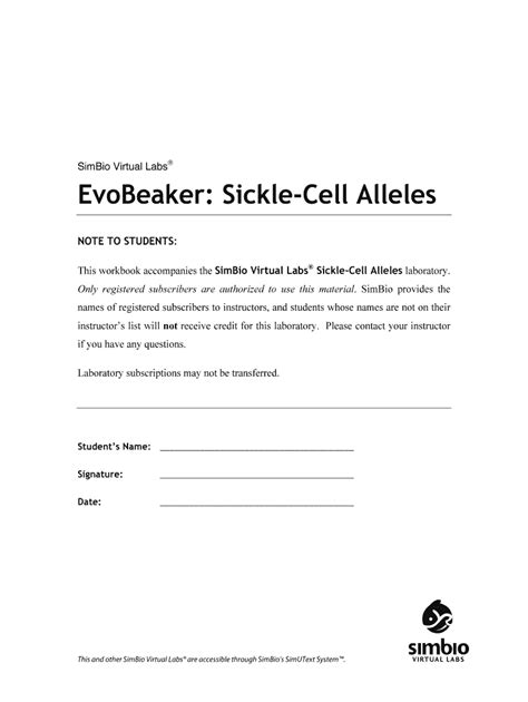 Read Online Sickle Cell Alleles Simbio Answers 