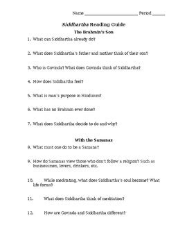 Full Download Siddhartha Study Guide Answer Key 