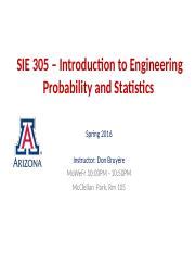 Download Sie 305 Introduction To Engineering Probability And Statistics Pdf Book 