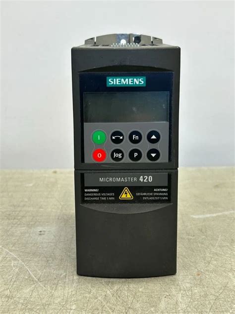 Siemens Micromaster 420 Fault Codes