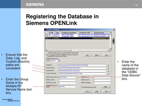Siemens Openlink Documentation