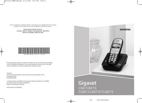 Read Siemens Gigaset C60 User Guide 