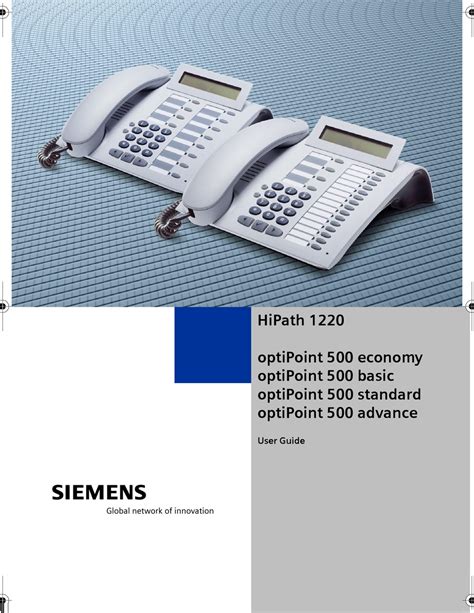 Read Siemens Optipoint 500 User Guide 