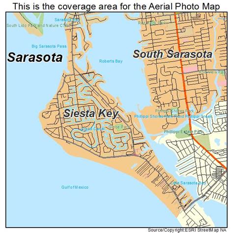 siesta key florida map