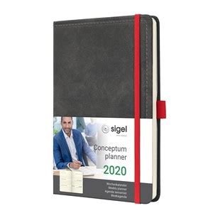 sigel c2057 wochenkalender 2020 ca a5 hardcover v