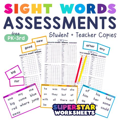 Sight Word Assessments Superstar Worksheets Dolch Sight Words 5th Grade - Dolch Sight Words 5th Grade