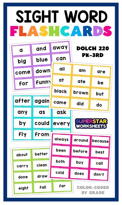 Sight Word Flashcards