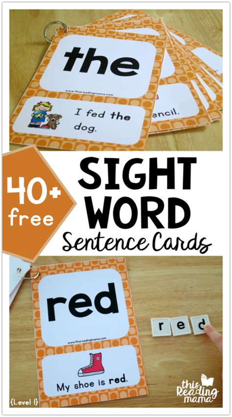 Sight Word Sentence Cards Level 1 This Reading Sight Words And Sentences - Sight Words And Sentences