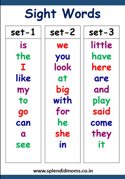 Sight Word Set Standard 36 Letters Ndash Three Letter E Sight Words - Letter E Sight Words