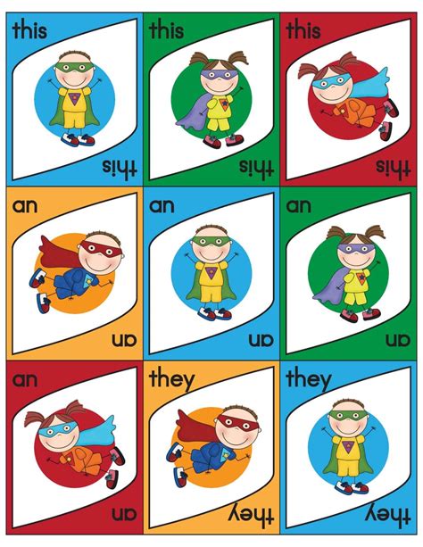 Sight Word Uno Kindergarten Little Learning Lovies Kindergarten Words - Kindergarten Words