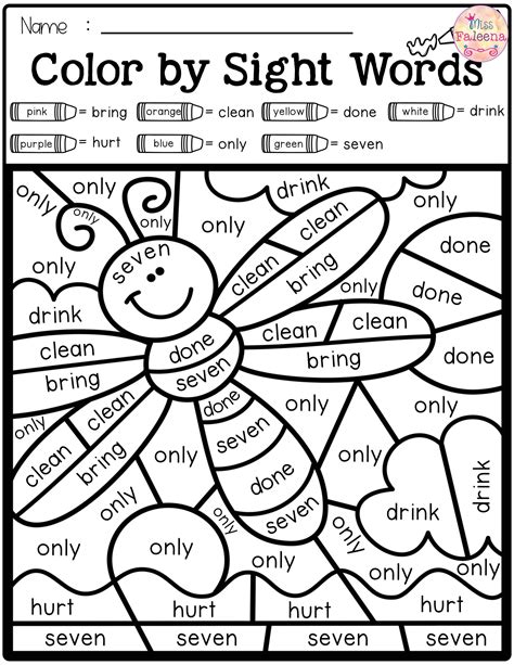 Sight Words Color By Number 4 App Store Sight Word Color By Word - Sight Word Color By Word