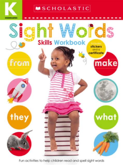Sight Words Kindergarten Workbook Scholastic Early Learners Sight Word Book For Kindergarten - Sight Word Book For Kindergarten