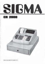 Sigma Cr 2000 Manual