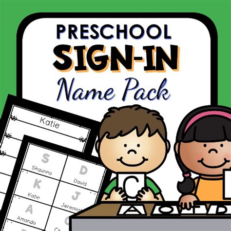 Sign In Name Activities Pack Preschool Teacher 101 Sign In Sheet For Preschool - Sign In Sheet For Preschool