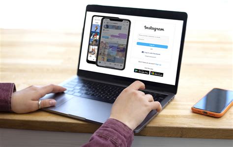 sign up instagram using laptop as second