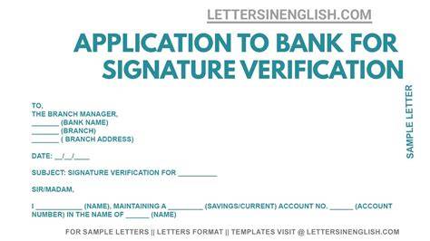 sign verification letter from hdfc bank