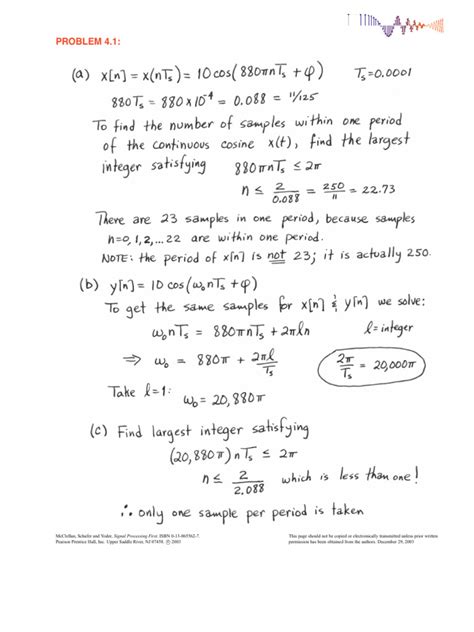 Signal Processing First Solution