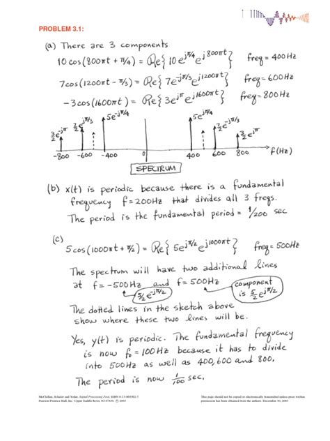 Signal Processing First Solutions Manual James Mcclellan