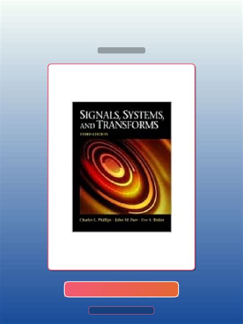 signals systems and transforms 3rd solution