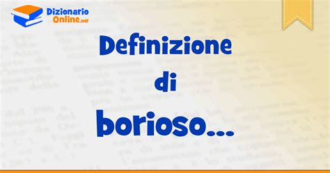 Significato Di Borioso