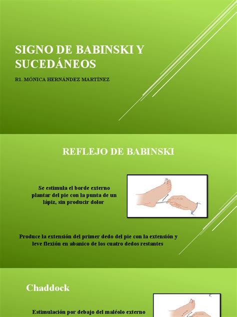 signos sucedaneos de babinski pdf
