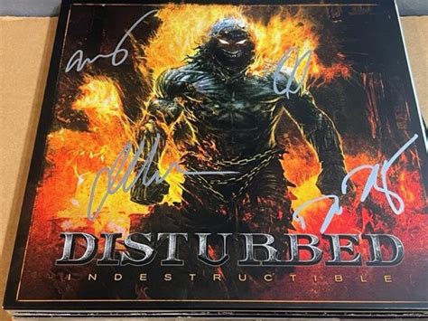 Signs For Division   Disturbed Signed Autographed Divisive Limited Ed Red Vinyl - Signs For Division