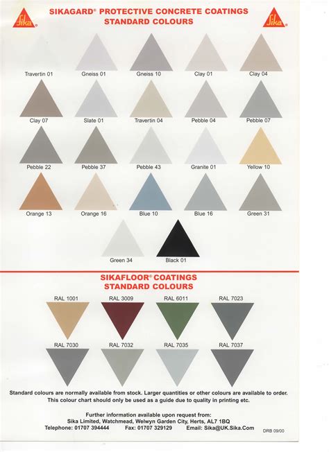 Sikagard Color Chart