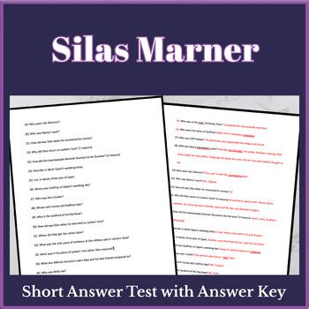 Silas Marner Answer