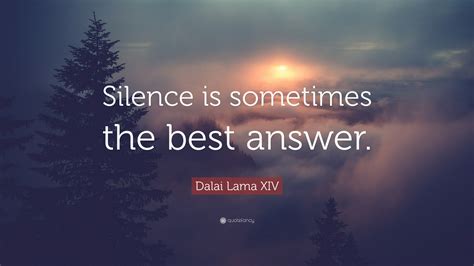 Silence Is Best Answer