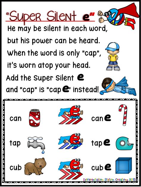 Silent E 1 Education Com Silent E Activities For 2nd Grade - Silent E Activities For 2nd Grade