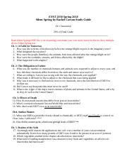 silent spring study guide answer key