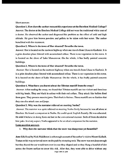 Silk Road Question Answer