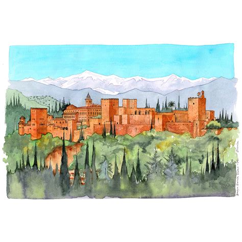 Silueta de la Alhambra: inspiración poética y artística