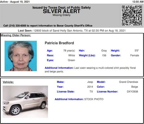 silver alert texas