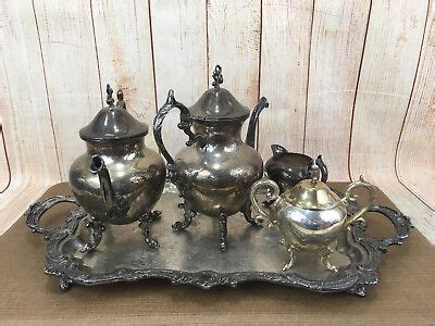 silver on copper tea set: Search Result eBay