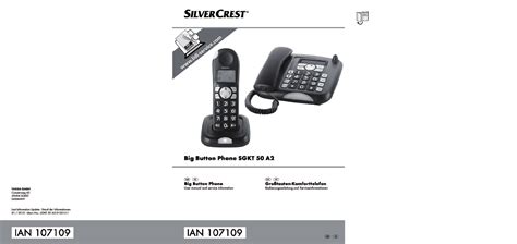 silvercrest telephone manual