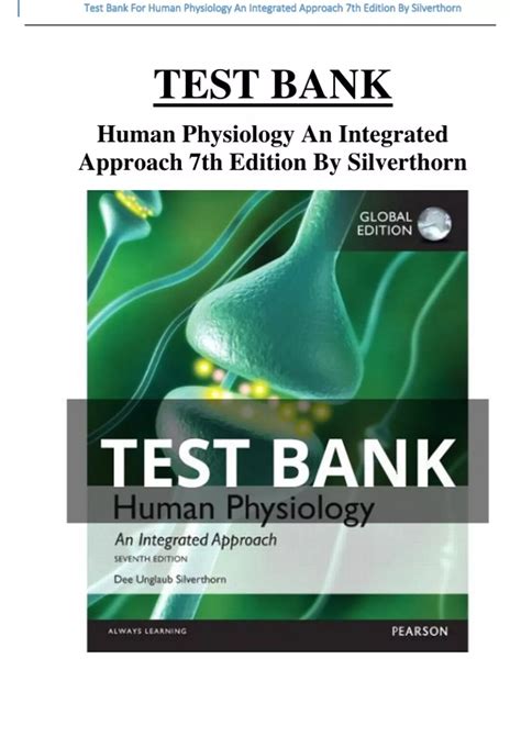 silverthorn test bank human physiology