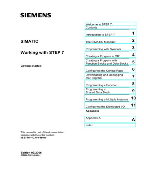 simatic working with step 7