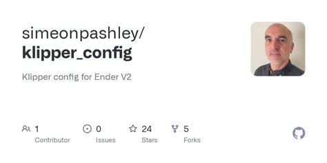 simeonpashley/klipper_config: Klipper config for Ender V2 - Github